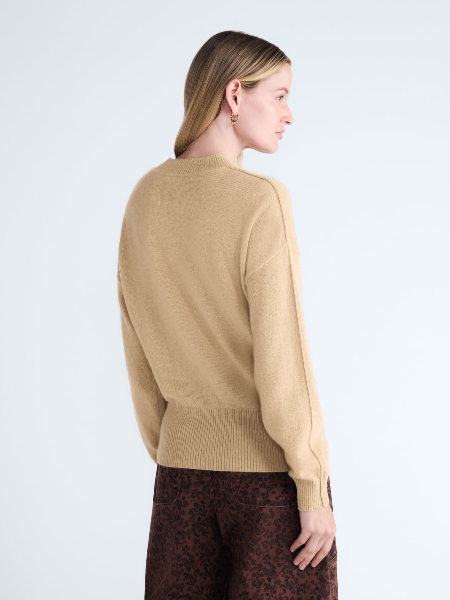 Scoop Women’s Cashmere Wedge Sweater, Lightweight, Sizes XS-XXL