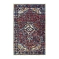 thumbnail image 3 of GLN Rugs Narman - Indoor, Machine Washable Area Rug 2'x3" Turkish Burgundy Home Carpet, 3 of 8