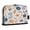 Hand-drawn Shell Pattern, variant on Standing Pencil Case with Base Large Capacity Stationery Pouch Pen Bag with Zipper for Women Men Chickens with Wildflowers and Grasses