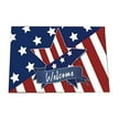 thumbnail image 1 of Fiudx Alfombras De Área Agregue Un Poco De orgullo Americano A Su Espacio Vital Con Nuestra Impresionante Alfombra Con Bandera De Terciopelo De Cristal: Unas Vacaciones Imprescindibles Ofertas Flash, 1 of 2