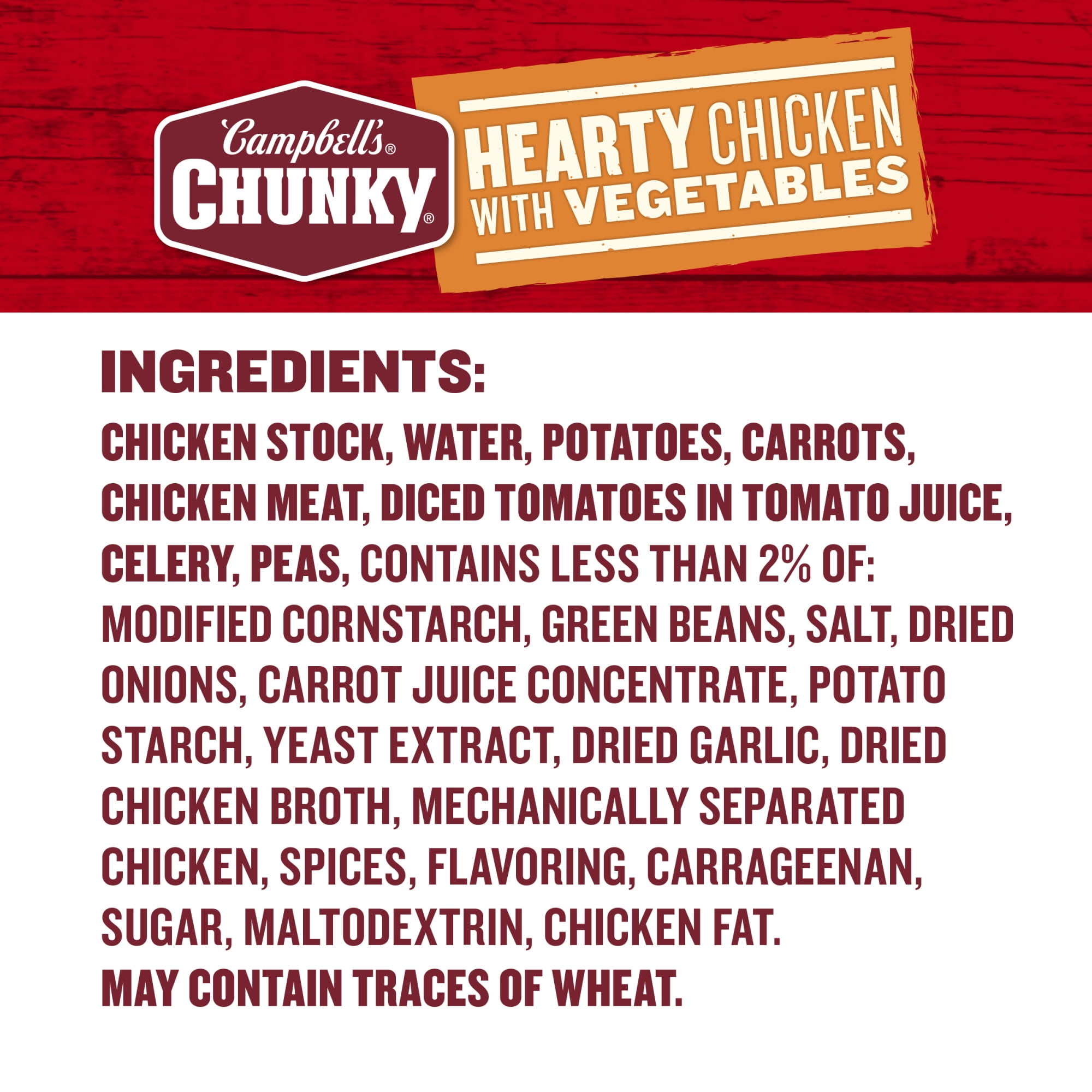 (12 pack) Campbell's Chunky Soup, Ready to Serve Chicken with Vegetables Soup, 18.6 oz Can