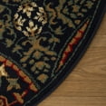 thumbnail image 2 of Formal Geometric Medallion Ultra-Soft Indoor Area Rug or Runner, 5' Round, Midnight by Blue Nile Mills, 2 of 6