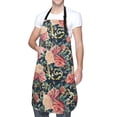 thumbnail image 3 of Goofa Rose Flowers Printed Waterproof Apron 33" Chef Aprons for Men Heavy Duty Chemical Work Apron Adjustable Bib Apron, 3 of 9