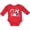Red, variant on Inktastic Go, USA- Soccer, Football Boys or Girls Long Sleeve Baby Bodysuit