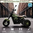 thumbnail image 3 of Bruce&Shark Toddler Motorcycle, 6V Battery Powered Electric Motorcycle with Headlights & Music, Kids Motorcycle Ride on Toy for Toddlers Boys 1 2 3 4 Years Old, 3 of 13
