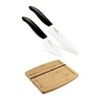Kyocera Revolution 2-Piece Knife Set with Bamboo Cutting Board Bundle