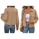 thumbnail image 2 of Chaquetas Informales de para Mujer, Chaquetas con Botones, Blusas de Larga de Moda para Otoño. Albaricoque M, 2 of 7