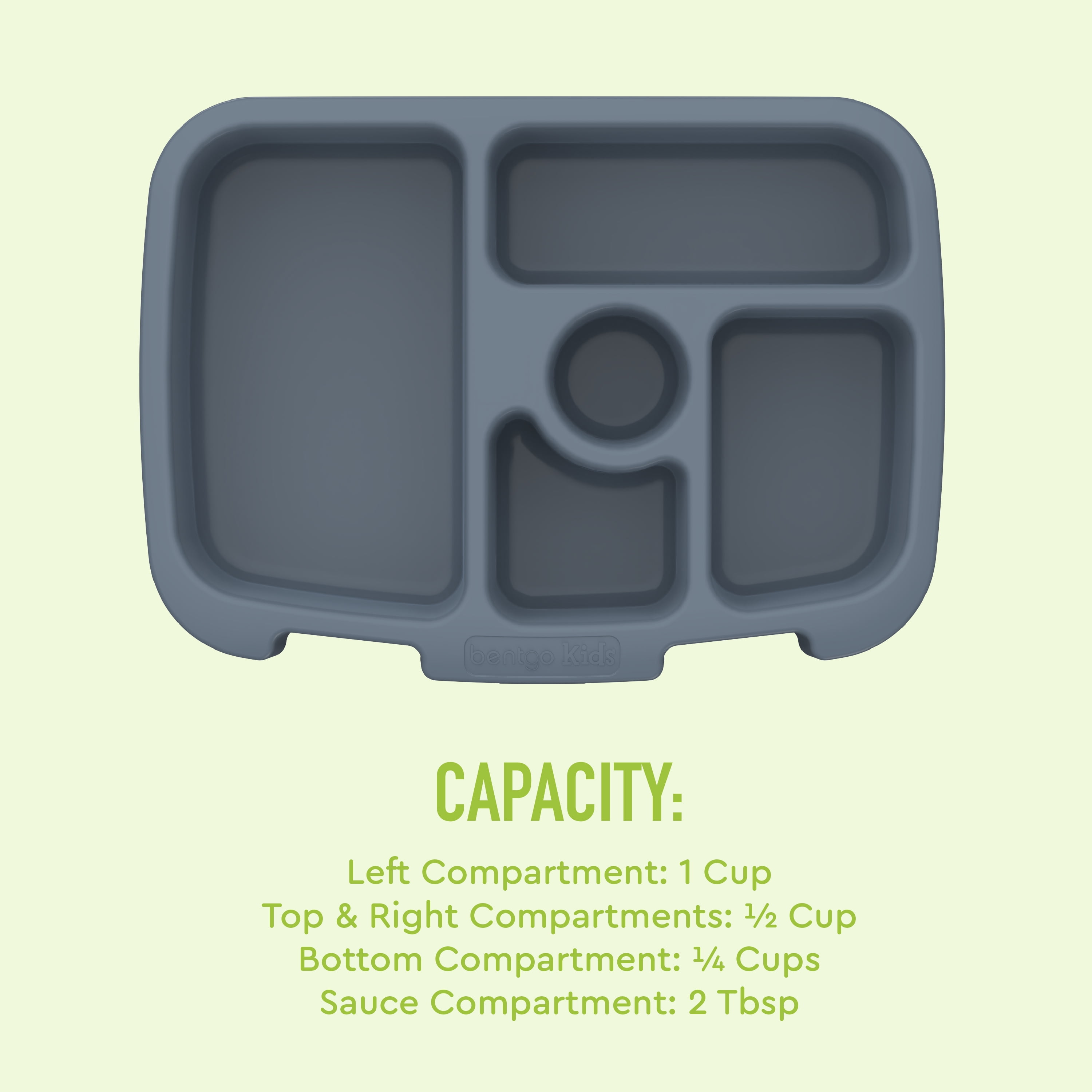 Bentgo Kids Prints Leak-Proof, 5-Compartment Bento-Style Kids Lunch Box (Rainbows and Butterflies) - Durable, Drop-Proof, Dishwasher Safe, & Made with BPA-Free Materials - Ideal for Ages 3-7