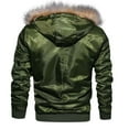 thumbnail image 3 of Aayomet Mens Winter Coats Mens Aztec Jackets Fuzzy Sherpa Sweatshirts Button Pullover Coats Western Vintage Sweaters with Pocket,Green XL, 3 of 5
