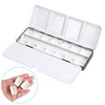 thumbnail image 4 of Uxcell Empty Watercolor Palette, Metal Watercolor Tin with 14pcs Full Pans Paint Box, Black 14 Wells, 4 of 7