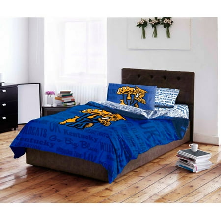 Wildcats Ncaa Bedding - NCAA University of Kentucky Wildcats Twin Bed in a Bag Complete Bedding Set