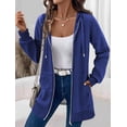 thumbnail image 6 of Zeagoo Women's Zip Up Hoodies Long Fleece Tunic Sweatshirts Casual Oversized Fall Coats Trendy Winter Hoodie, 6 of 6