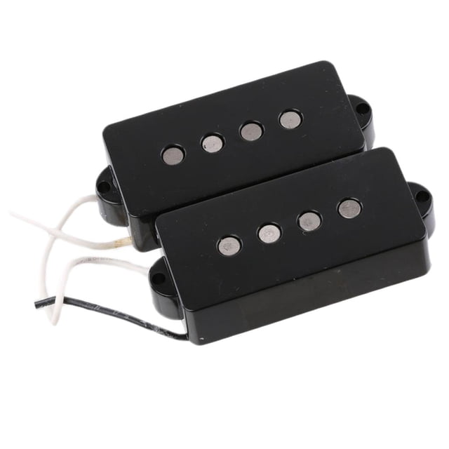Pastilla negra Alnico5 de vintage para bajo de shamjiam Pastillas Guitar P Bass