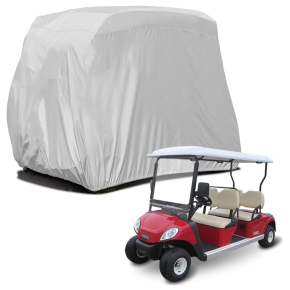 4 Passenger Golf Cart Cover 210D Oxford Waterproof Dustproof Roof Enclosure Rain Cover for EZ GO, Club Car,