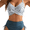 Stripe Blue, variant on NICELF High Waisted Bikini Sets for Women, Tummy Control 2 Piece Swimsuit for Women Sexy, Cute Modest Womens Bathing Suits 2026 with Crisscross Tie Back