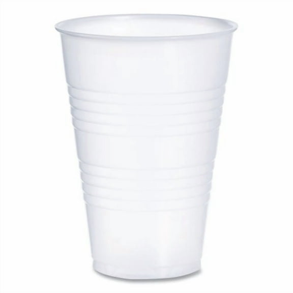High-Impact Polystyrene Cold Cups, 14 oz, Plastic, Translucent, 50/Sleeve. 20 Sleeves/Carton | Bundle of 2