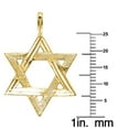 thumbnail image 2 of Precious Stars 14K Yellow Gold Star of David Judaism 1" Pendant - No Chain, Pendant Only, 2 of 3