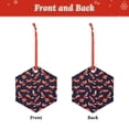 thumbnail image 2 of Hirioo Foxes In Different Poses for Acrylic Christmas Pendant Hanging Christmas Tree Ornaments, Car, Home, Office Gift Decor-Hexagon, 2 of 7
