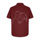 thumbnail image 5 of Mens Manga Corta Botón Abajo Camisas, Cuello de Vuelta Impresa Blusa, Top de Verano de la Moda Casual, 5 of 9