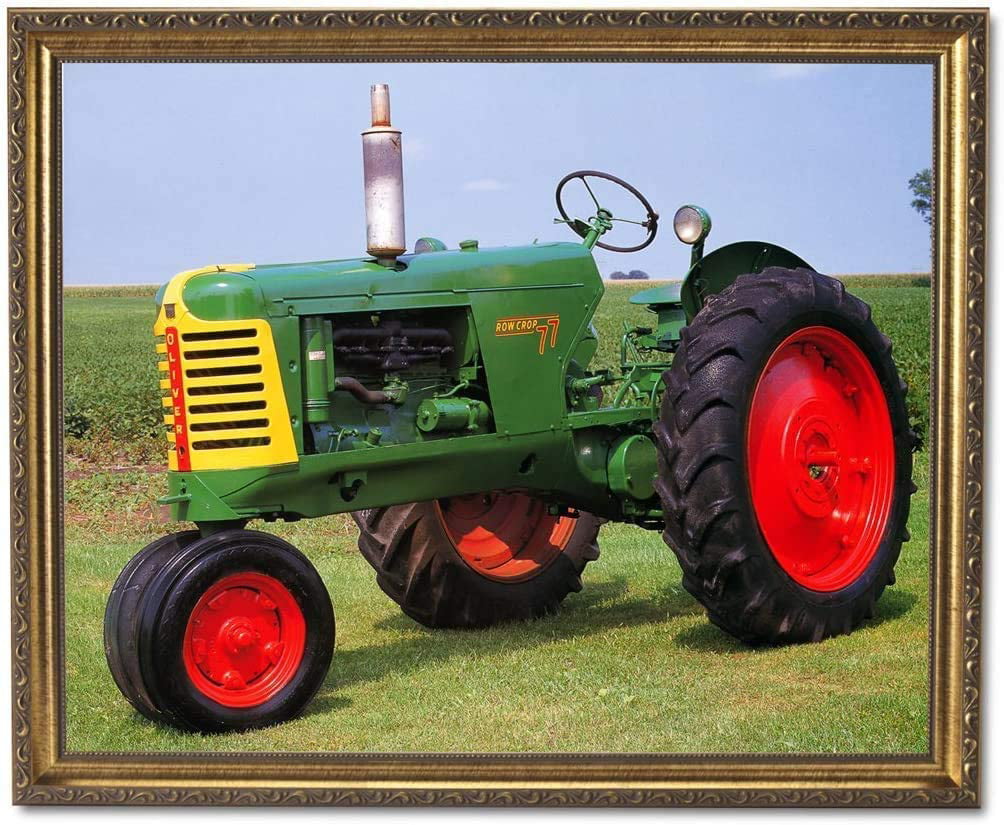 Agriculture Tractor in the field 2 3.2 Wall Art Canvas Picture Print 