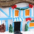 thumbnail image 2 of Moyic Resin Christmas Scene Snow House LED Decoration Desktop Village Set Kits de decoración para fiestas tipo F, 2 of 6