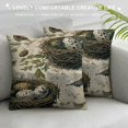thumbnail image 3 of Chilfamy   Pillow Covers Vintage Two Bird's Nest Eggs Decorative Pillow Case&nbsp;Cobbled Road Cushion Covers Home/Couch/Bedroom/Livingroom/Kitchen/Car, 3 of 5