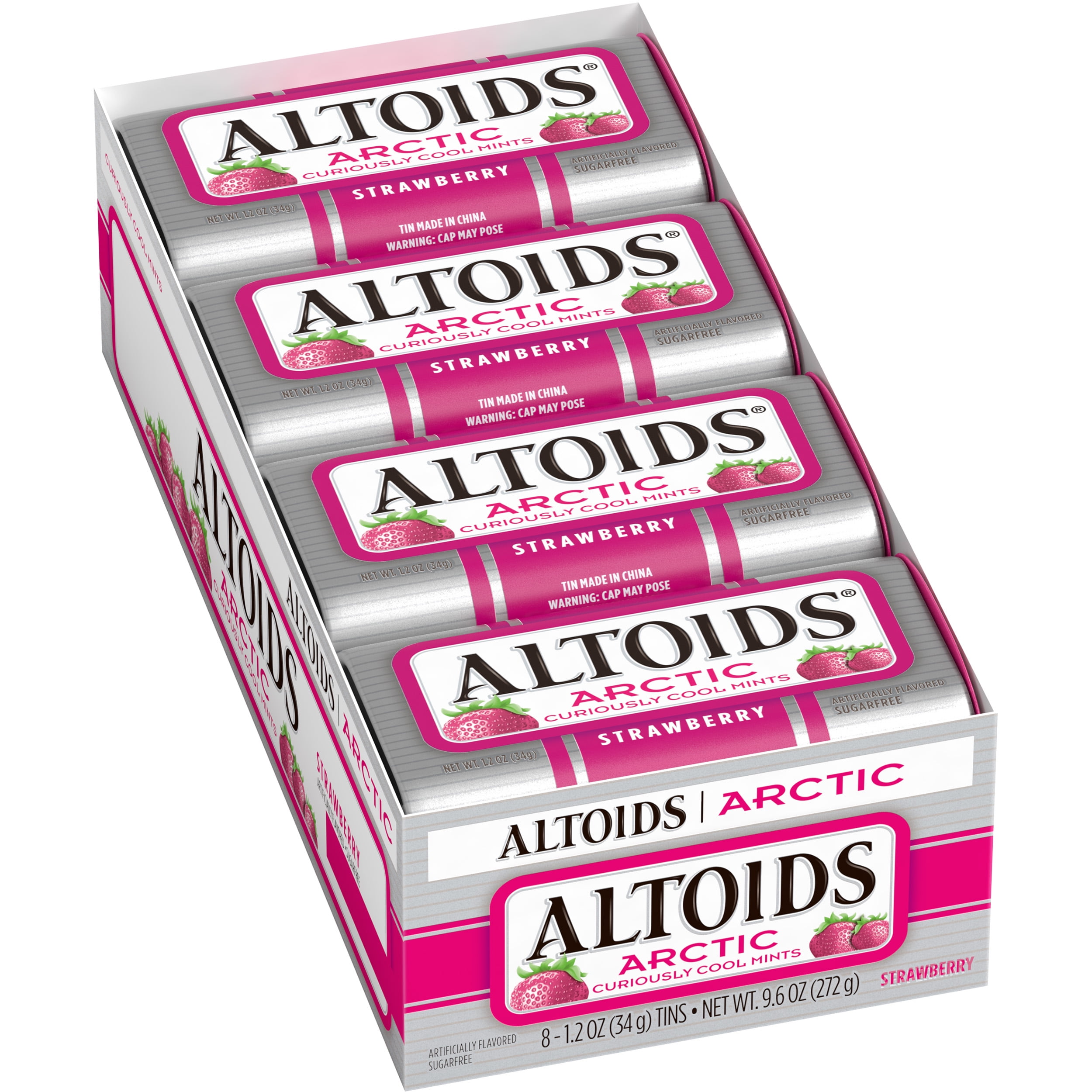 Altoids Arctic Strawberry Sugarfree Mints, 1.2 oz., 8 ct