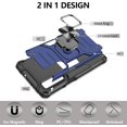 thumbnail image 3 of Compatible with LG Stylo 7 5G Case with [2 Pack] Tempered Glass Screen Protector, FYBTO [Military-Grade] Protective Armor Phone Case with Magnetic Ring Kickstand for LG Stylo 7 5G, Green, 3 of 7