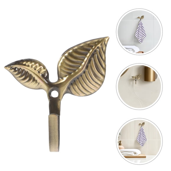 BESTYASH 6Ud De Pared Metálicos Dorados Hoja Vintage Para Almacenamiento Y