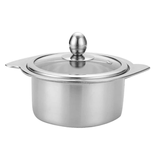 Pot Electric Hotpot Stainless Steel Induction Cooker Compatible 22.4x14 Cm Safe Cooking