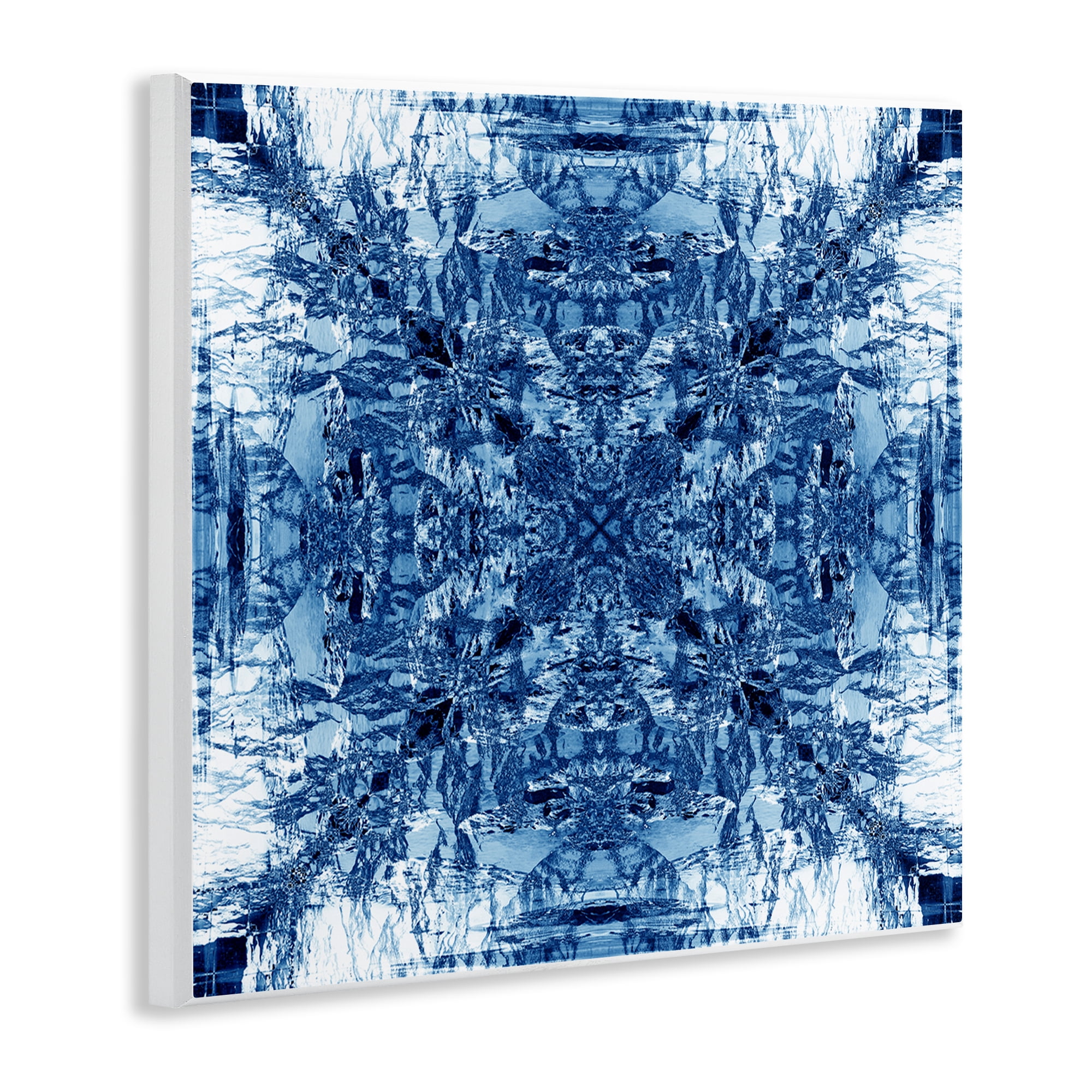 Stupell Industries Mosaic Pattern on White Abstract Painting Unframed Art Print Wall Art, 12 x 12