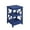 Aqua Blue, variant on Pemberly Row Contemporary Square End Table in Black Wood Finish