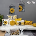 thumbnail image 3 of JWH 3D Sunflower Decorative Pillow Cover 18x18inch Handmade Floral Pillow Case for Couch Sofa Bed Living Room Farmhouse Decor Decor, 3 of 9