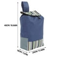thumbnail image 2 of GOOHOCHY Foldable Grocery Cart With Wheels Shopping Bag Multi Oxford Cloth Collapsible Design 1Pack, 2 of 8