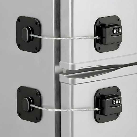 Cerradura para refrigerador Tickselect, 2 piezas, con código de combinación, resistente