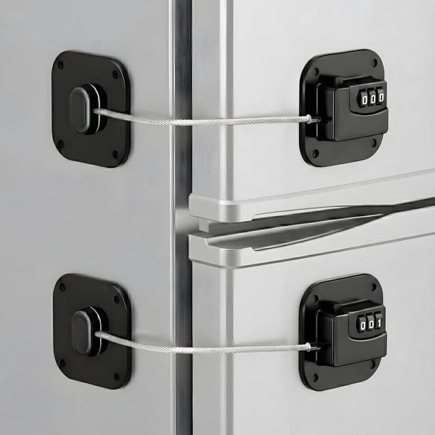 Cerradura para refrigerador Tickselect, 2 piezas, con código de combinación, resistente