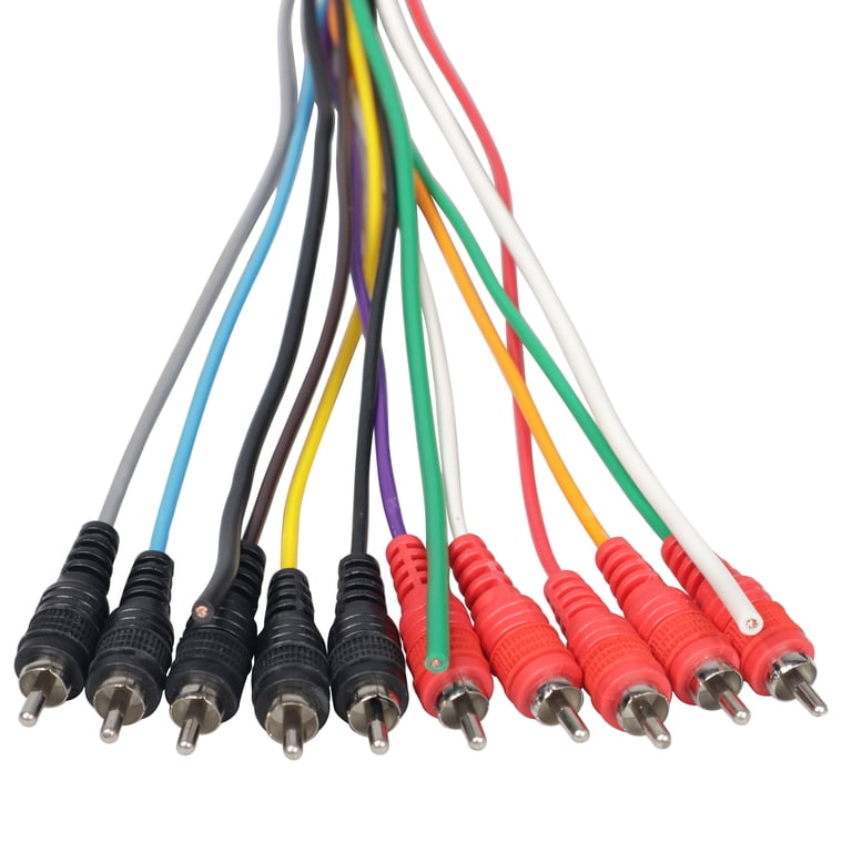ProX XC-MEDOOZA50 Medusa Style Audio Cable - 50 Ft, 10 RCA + 3 Power Wires For Car & Marine Audio