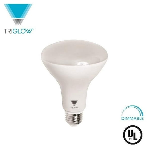 TriGlow T99329 LED 15 - 100 Watts Équivalent BR40 Ampoule&44; 1200 Lumen&44; 90 CRI&44; Dimmable 5000K Daylight&44; E26 Base Moyenne&44; UL Listed LED BR40 Ampoule