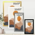thumbnail image 4 of Designart 'Abstract Earth Toned Mountains With Red Moon II' Modern Framed Art Print, 4 of 4