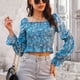 thumbnail image 5 of Top De Mujer, Blusa De Primavera De Fibra De Poliéster Con Estampado Floral, Manga Larga Para Oficina ANGGREK No, 5 of 7