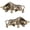 Bronze-5, variant on SnowOwl Brass Bull Statue 2pcs, Small Cow Figure Statues Ox Sculptures, Perfect Decor Home Table Decoration Office Desk Animal Ornament Figurine (Bronze-5)