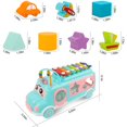 thumbnail image 2 of Juguete De Autobús Escolar Intelectual Multifuncional Pony Xilófono Juguetes De Bebé Juguetes De Música De Empuje Y Tracción Para Regalos De Niña Y Niño Moyic OD014711-01, 2 of 6