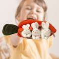 thumbnail image 1 of Mini zanahoria cartera muñecas hucha conejo juguete para niño regalo de Pascua (blanco) Sywqhk libre de BPA, 1 of 8