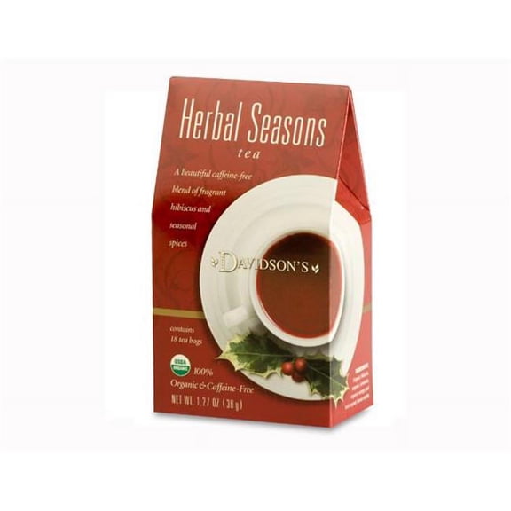 Davidson Organic Tea 2088 Holiday Trad Herbal Seasons Tea- 18 Ct.