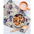 thumbnail image 3 of Farmhouse Flowers Kitchen Dish Towels for Drying Dishes Set of 3, Botanical Purple Blue Floral Plants Waffle Weave Microfiber Hand Tea Bathroom Towels Quick Dry & Absorbent Towel 12x12, 3 of 7