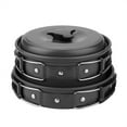 thumbnail image 2 of 8pcs Camping Cookware Mess Kit, Non Stick Lightweight Pots Set Portable Outdoor Cookware for Camping Backpacking Hiking Outdoor Cooking and Picnic, 2 of 8