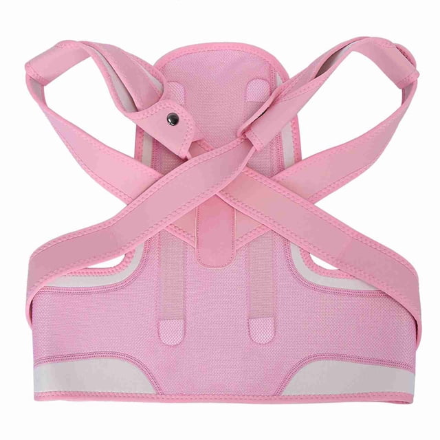 Cinturón corrector de postura para espalda, cintura y hombros para niños, nuevo, color rosa (S)
