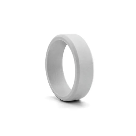 HOOUN 4 Pack Silicone Wedding Engagement Ring Men Women Rubber Band Gym Sports US / -silver-11