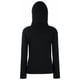 thumbnail image 2 of Fruit Of The Loom - Sudadera con capucha ajustada para mujer (Negro), 2 of 3