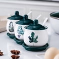 thumbnail image 5 of Qeeadeea Sugar Bowl With Lid, Sugar Storage Jar, Sugar Pot, Sugar Container Spice Jar, Sugar Salt Pot Seasoning Canister-3 Set of c-200ml, 5 of 7